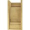 Ekena Millwork 9"W x 9"D x 18"H Wide Diane Rough Cedar Woodgrain TimberThane Corbel, Primed Tan CORUR09X09X18DIARCPR - alternate 3